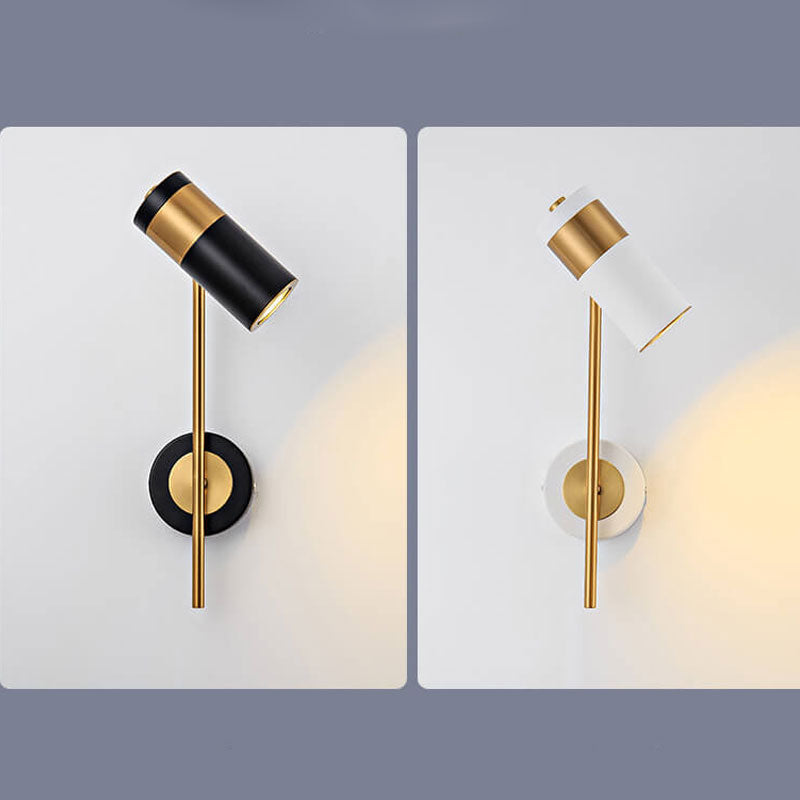 Skorter | Modern minimalist spotlight rotatable LED wall lamp made of iron