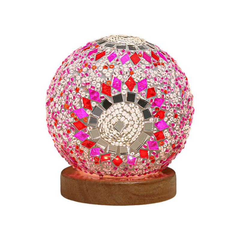 Skorter | Spherical LED Dimmable Glass Bohemian Baroque Table Lamp