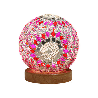 Skorter | Spherical LED Dimmable Glass Bohemian Baroque Table Lamp