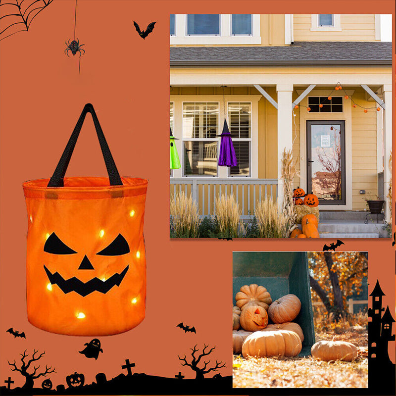 Skorter | Personalized glowing pumpkin bag