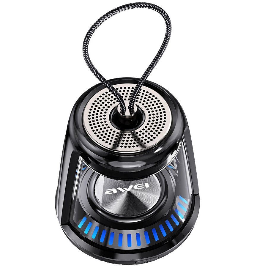 Skorter | Mini Wireless TWS Speaker, with Bluetooth5.0, Stereo Sound, IPX6 Waterproof & Cool Light, for Car, Home, Office & More (1-Pack)