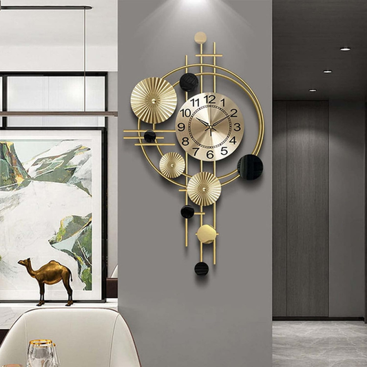 Skorter | Large Modern Metal Wall Clock for Living Room