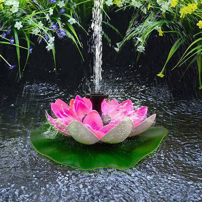 Skorter | Lotus-shaped solar fountain pond decoration