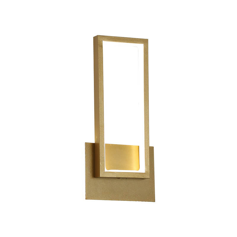 Skorter | Modern minimalist LED wall lamp in gold rectangular shape