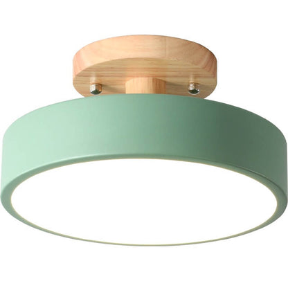 Skorter | Scandinavian round LED semi-flush mount ceiling light