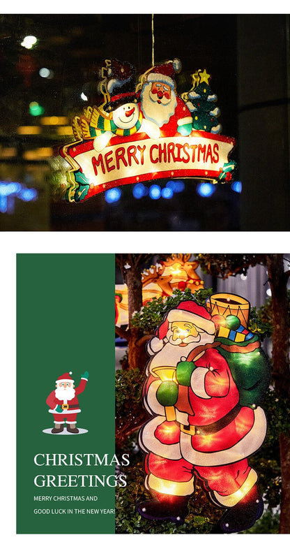 Skorter | Christmas light suction cup window decoration outdoor holiday ambiance string lights