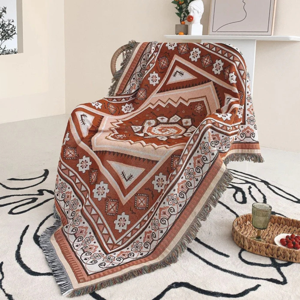 Skorter | Bohemian Desert Mirage Throw Blanket