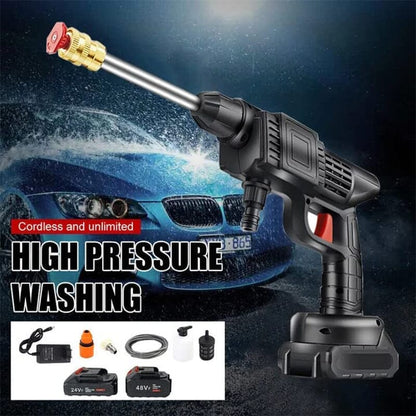 Skorter | Cordless Portable High Pressure Spray Water Gun Set | Ideal for Cleaning Cars, Patios & Garden Furniture