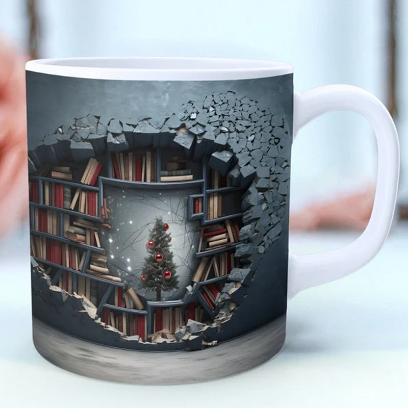skorter | 3d book shelf coffee mug