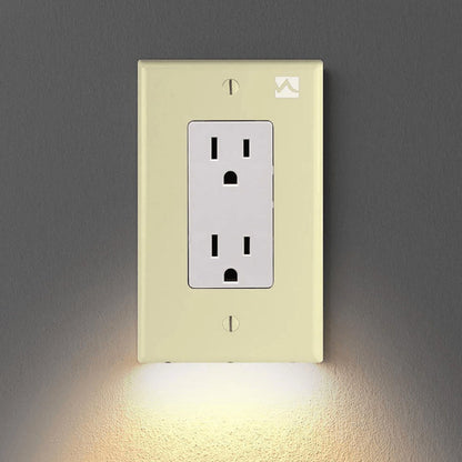 Skorter | Outlet wall plate with LED night lights