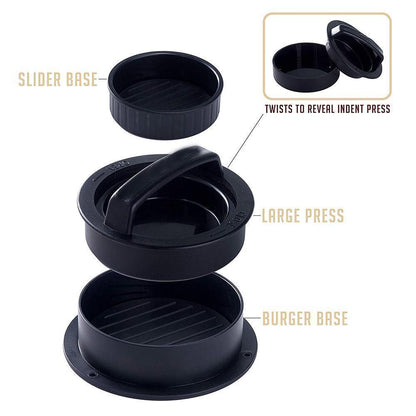 skorter | 3 In 1 Filled Hamburger Press Patty Maker