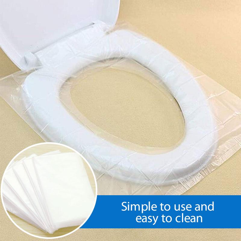 skorter | 50 Pcs Transparent Disposable Toilet Mats