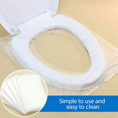 skorter | 50 Pcs Transparent Disposable Toilet Mats