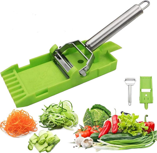 skorter | 2-In-1 Vegetable Cutter & Slicer, Multi Double Knife Peeler