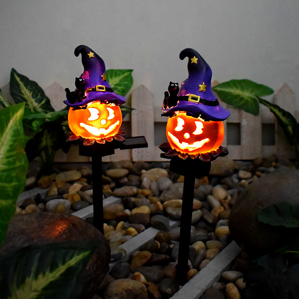 Skorter | Halloween Solar Lights – Decorative LED Garden Lights with Pumpkin and Witch Designs