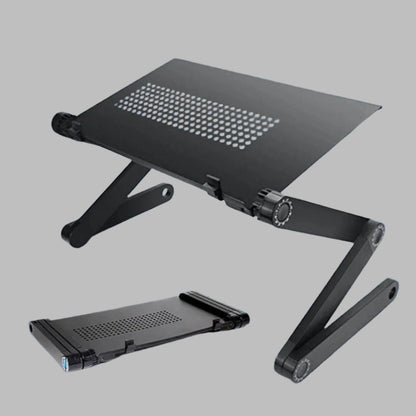 Skorter | Adjustable Laptop Stand for Bed, Couch & Desk - Ergonomic Design with Cooling Function for Comfort and Productivity