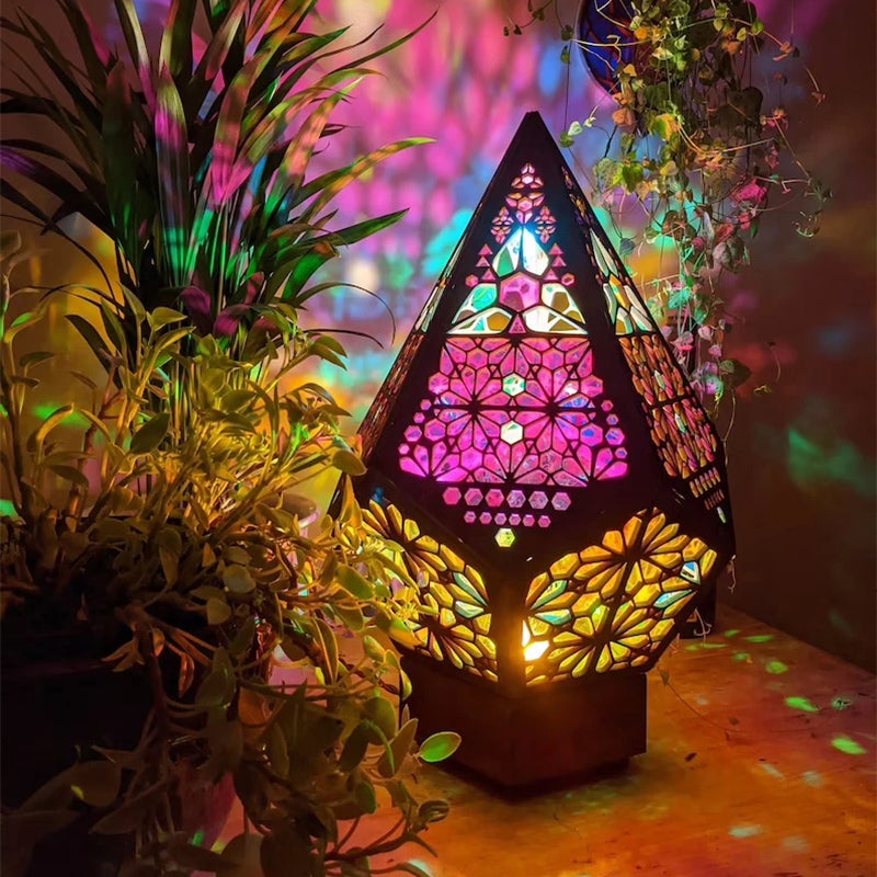 skorter | Bohemian Polar Star Floor Lamp, LED Colorful Star Projector
