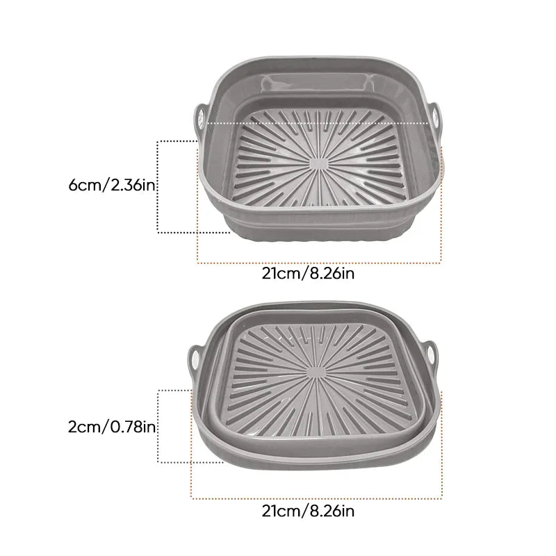skorter | Air Fryer Silicone Grill Pan Reusable Baking Mold