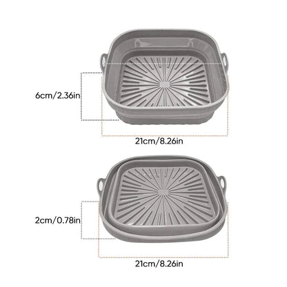 skorter | Air Fryer Silicone Grill Pan Reusable Baking Mold
