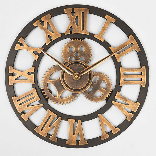 Skorter | Golden Elegance Wall Clock