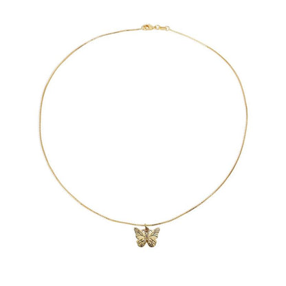 Skorter | Butterfly Initial "A" Necklace