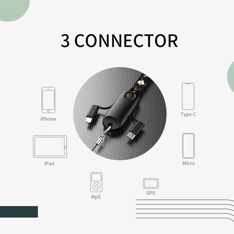 Skorter | 3-in-1 multifunctional data cable lanyard