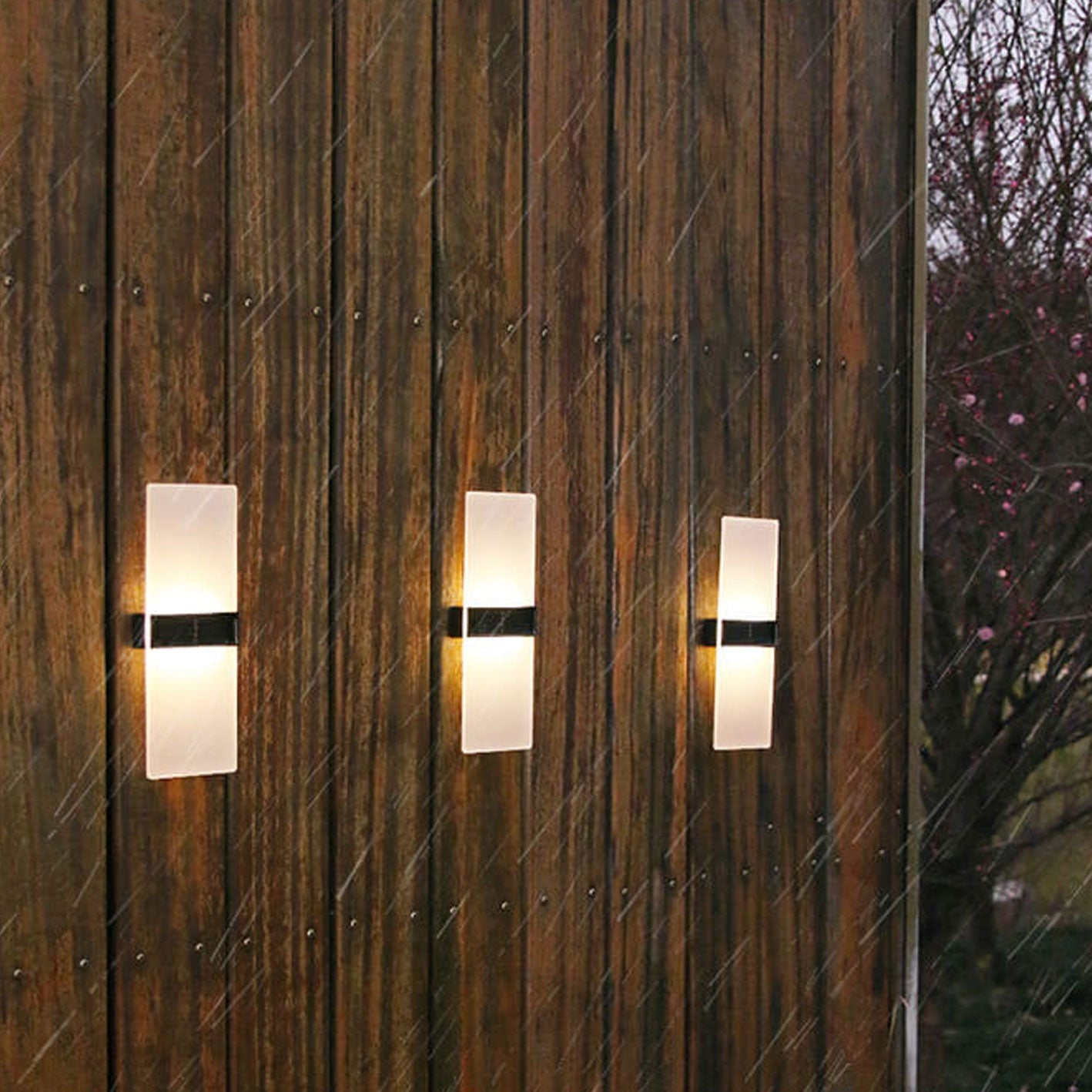 Skorter | LumaZen Solar LED Wall Lamp | Weatherproof | Solar Powered Outdoor Lighting | Garden & Patio Decor