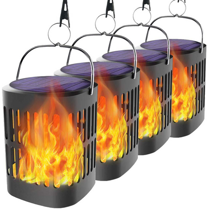 Skorter | Solar LED Flame Lantern – Decorative Outdoor Lighting for Garden and Terrace with Hanging Possibility