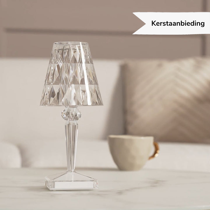 Skorter | LuxeCrystal Premium LED Table Lamp | Wireless | Dimmable Crystal Lighting | Mood Light & Decoration