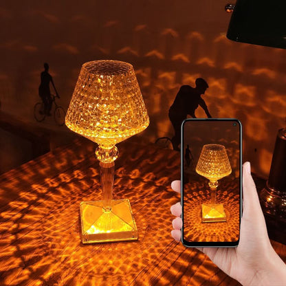Skorter | Rechargeable Crystal Lampshade Touch LED Lamp