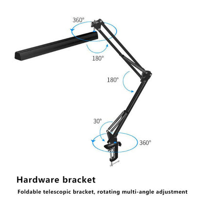Skorter | LED Foldable Long Arm Clip Eye Protection USB Reading Table Lamp