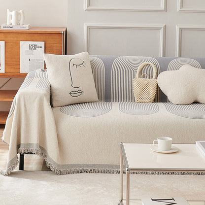 skorter | Dubbelsidig Chenille sofföverdrag