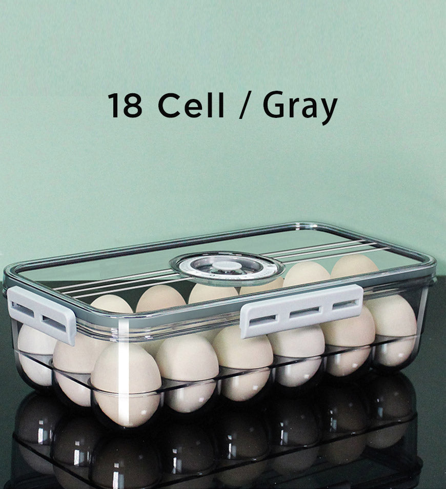 (US Only)Superior Food Storage Container for fridge with Freshness Timer Lid & Drain Tray
