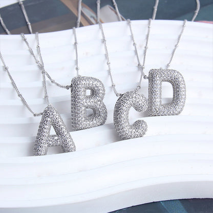 Skorter | Alphabet-Diamond-Pendant-Necklace