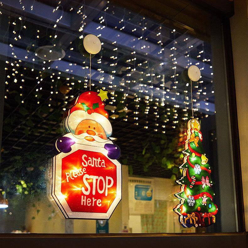 Skorter | Christmas light suction cup window decoration outdoor holiday ambiance string lights