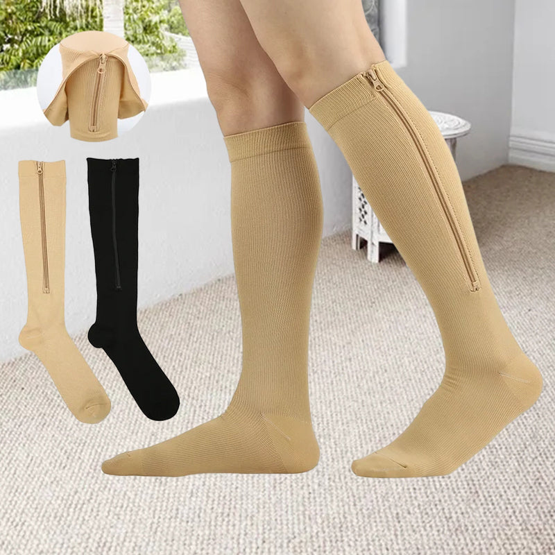 Skorter | Elastic Compression Socks with Zipper