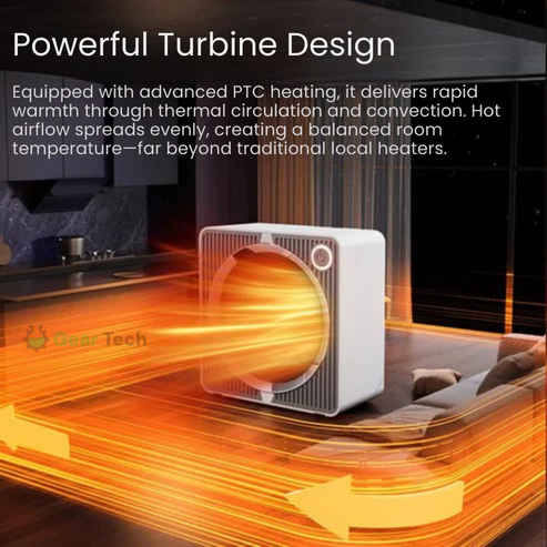 Skorter | 500W Electric PTC Ceramic Heater | Rapid Heating, Energy Efficient & Safe for Indoor Use in Winter