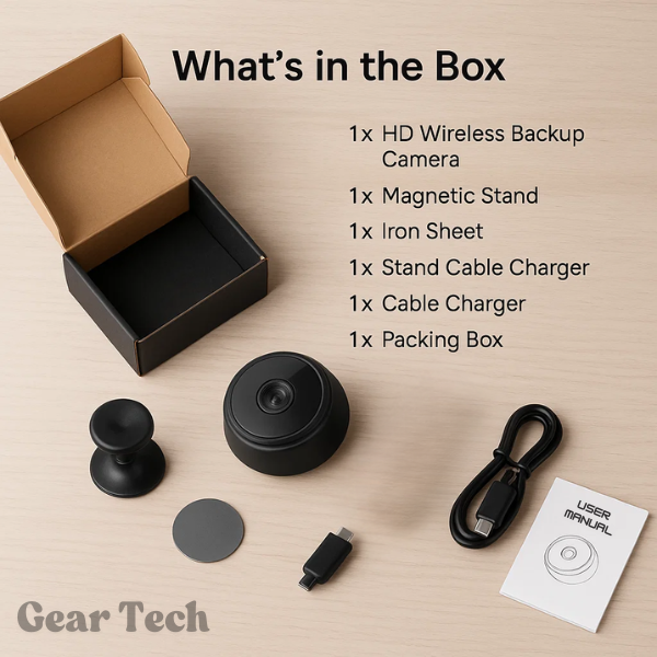 Skorter | HD Wireless Backup Camera for RVs, Trucks, and Trailers - Night Vision, Waterproof, Easy Installation