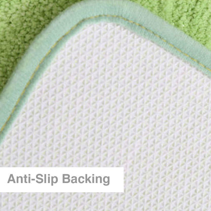 Skorter | Feblilac Solid Color Tufted Bath Mat, Multiple Sizes Bath Mat, Pure Non-Slip Bath Mat