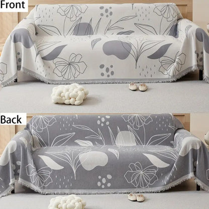 Skorter | Floral Essence Chenille Sofa Wrap