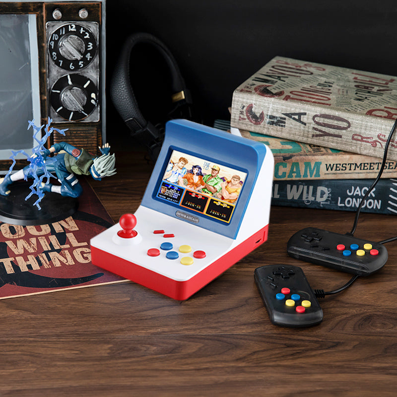 Skorter | 4.3 Inch Mini game Console with Built-in 3000 Games, 360¬∞ Joystick, 2200mAh Lithium Battery, Can be Connected to TV and Headphones, Supports Two-player Games and Up To 32G TF Card