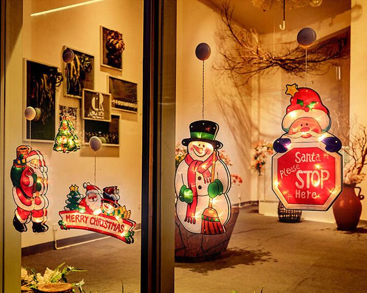 Skorter | Christmas light suction cup window decoration outdoor holiday ambiance string lights
