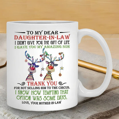 Skorter | I have given you my amazing son - Best gift for daughter-in-law mugs