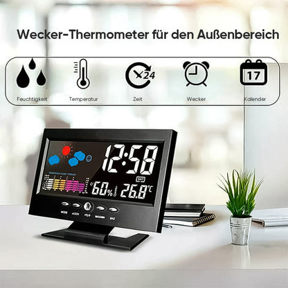 Skorter | LED Alarm Clock with Temperature and Humidity Monitoring