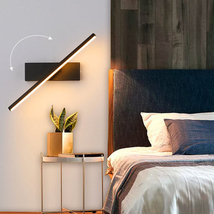 Skorter | Edge Modern Dimmable Wall Lamp Black/White Bedroom Metal Silicone
