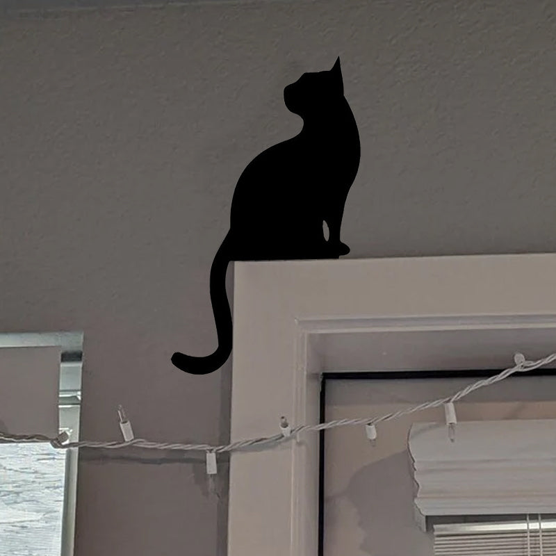 Skorter | Black Cat Door Corner Sign Decoration