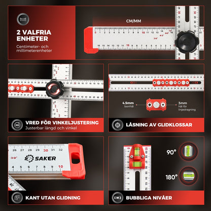 Skorter | 4 I 1 Ruler for Positioning When Drilling