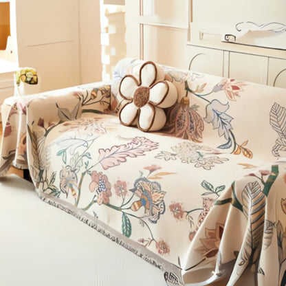 Skorter | Amara Floral Reversible Sofa Cover