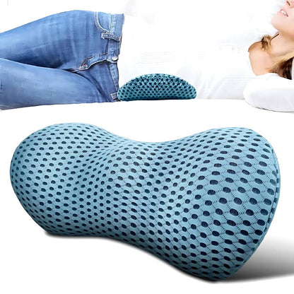 Skorter | Ergonomic Lumbar Support Cushion for Lower Back Pain Relief - Ideal for Office, Driving, and Home Use