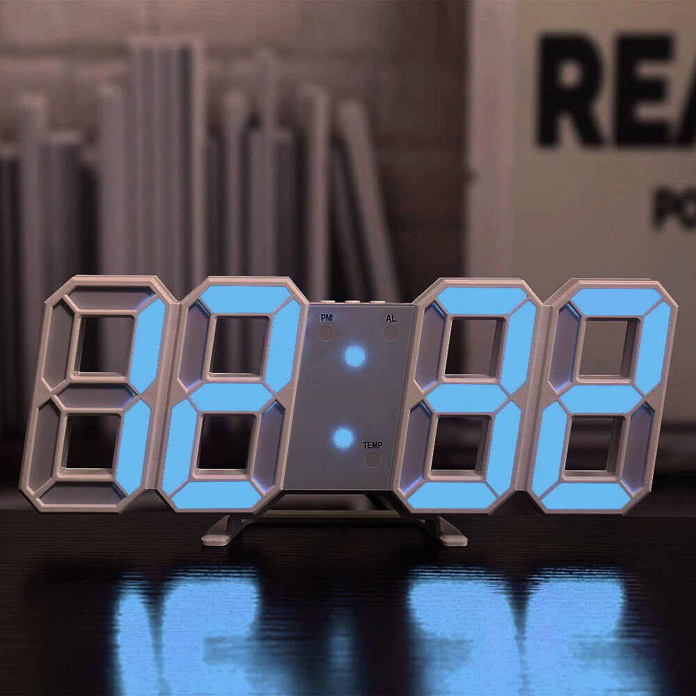 Skorter | LED-Digital Wall Clock - Temperature and Alarm